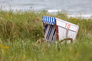 Strandkorb in den Dünen