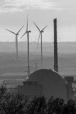 GKW Grohnde und Windkraftanlagen
