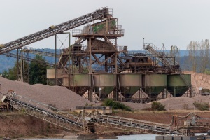 Kiesförderung und -aufbereitung