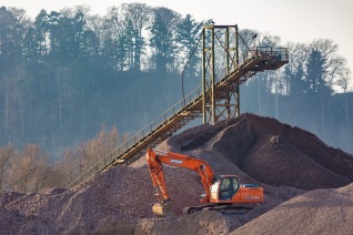 Kiesgewinnung in Tündern