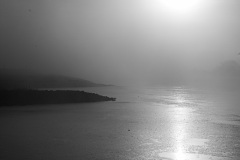 Kälte über der Weser