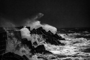 Orkan über der Nordsee