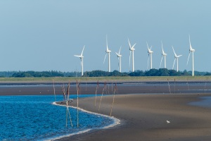 Windkraftanlagen an der Küste