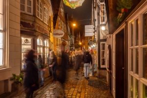 Schnoor bei Nacht