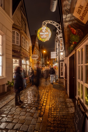 Schnoor bei Nacht